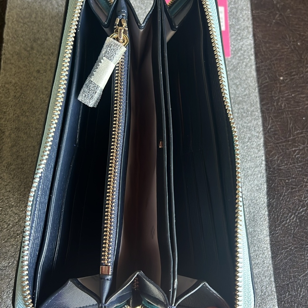 New Kate spade long continental wallet blue - Picture 8 of 9